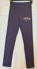 Nike Leggings Tight Fit Legging Pants Gray Size Youth Girls M NEW