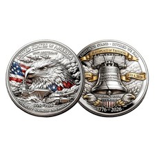 United State of America 250th Anniversary Commemorative Coin For Patriotism New
