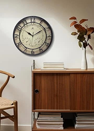 ch No requiere batería Higrómetro incorporado Termómetro 3D Interior/Exterior 16 pulgadas Foto 3 de 4