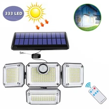 Outdoor Solar Wall Light LED Motion Sensor Bright Flood Street Lamp 3 Modes New