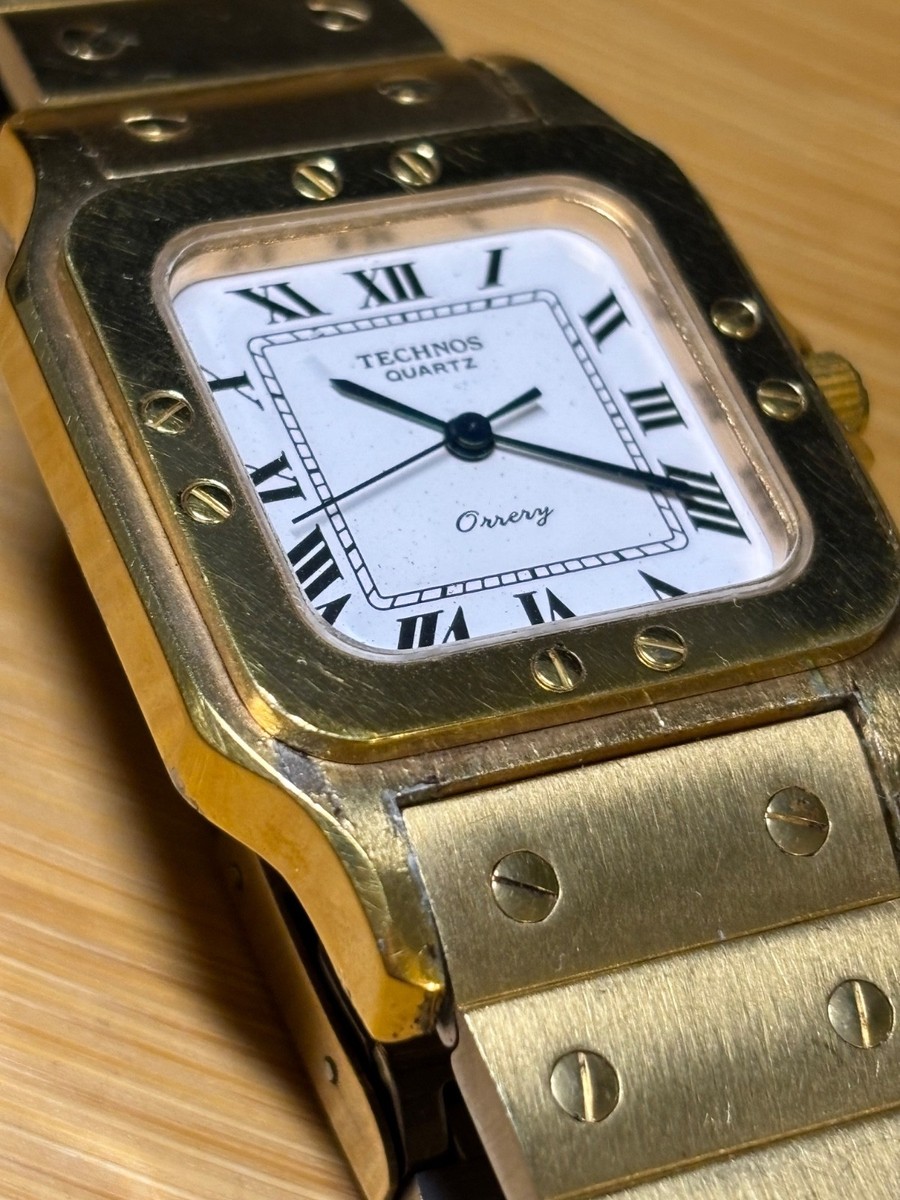 Technos Orrery Golden Square Watch | eBay