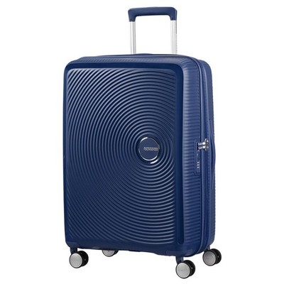 American Tourister Reisekoffer Soundbox Spinner 67 EXP Blau Trolley Erweiterbar