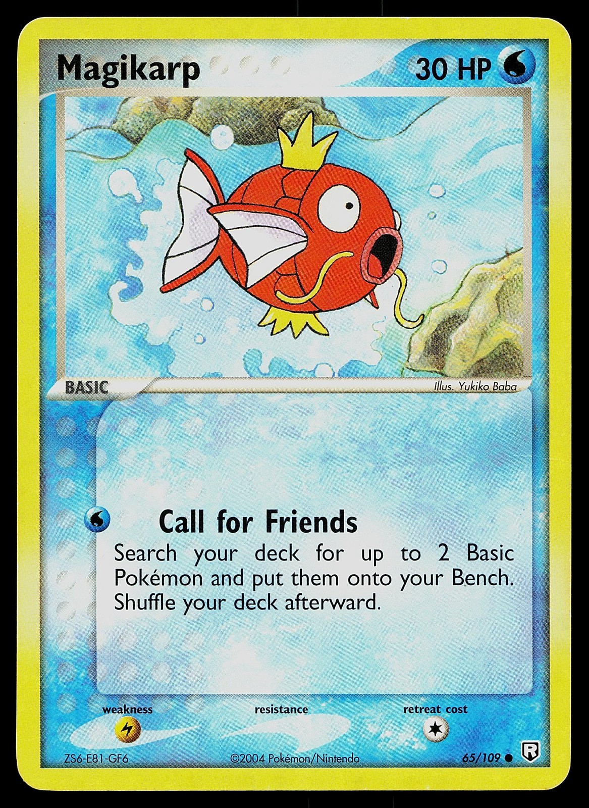 Pokemon Team Rocket Returns 65/109 Magikarp Pokemon Card
