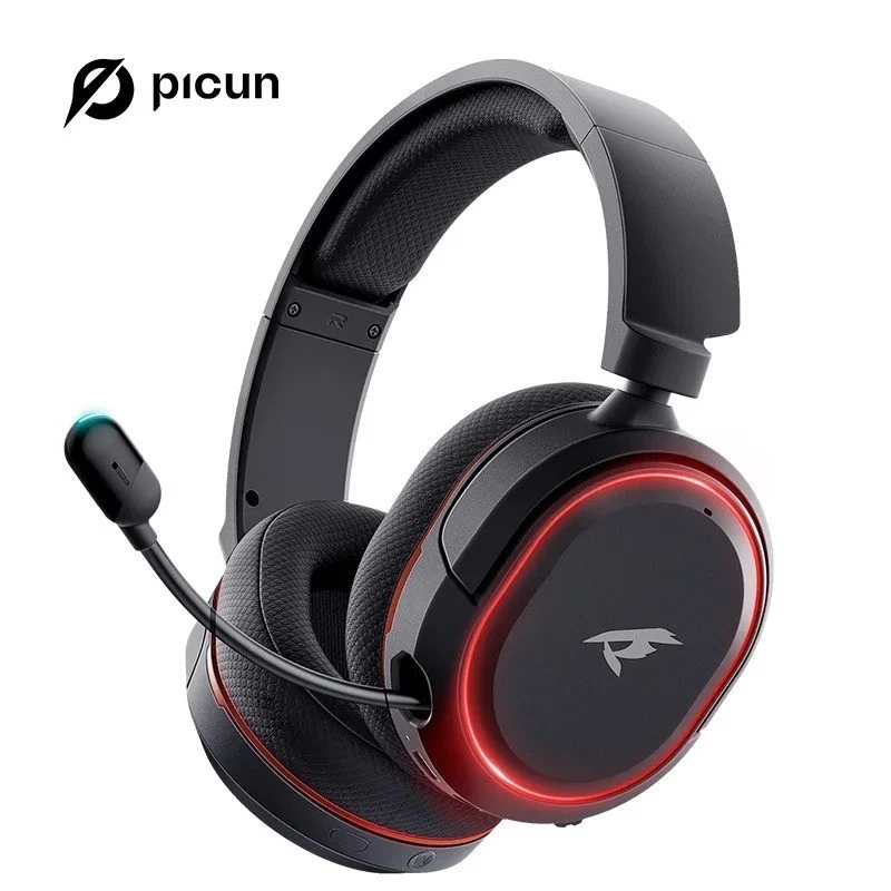 Picun G2 2.4G Wireless Gaming Headset Bluetooth 5Ms Low Latency 7.1 Surround ENC - Image 2 of 4