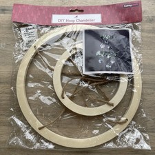 Lámpara de araña de aro floral de 10 pulgadas