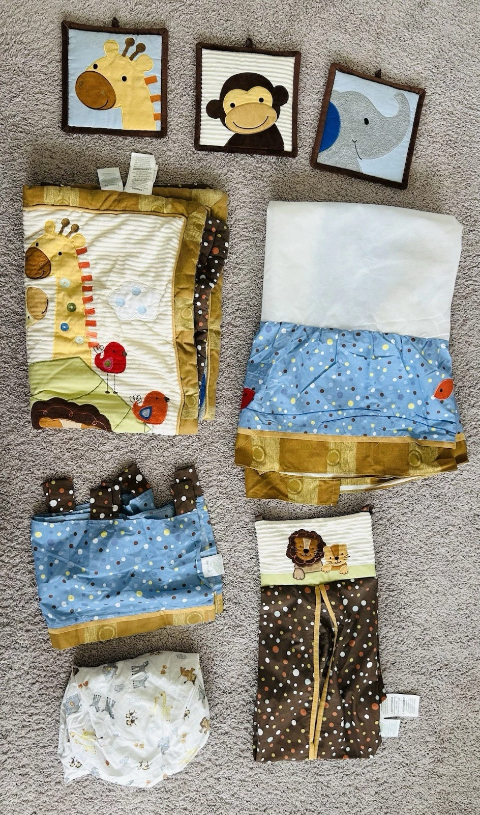 Lambs And Ivy Noah’s Ark Complete Matching Nursery Set Jungle Animal Theme