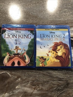 The Lion King 1 1/2 & The Lion King 2 Simba s Pride Blu-ray Disney New Sealed