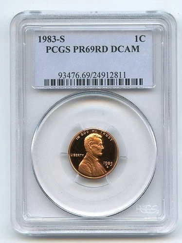 1983-S Lincoln Memorial Cent Proof — photo from the most recent tracked eBay sale