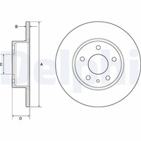 2X Delphi Bremsscheibe BG2386 FüR Alfa Romeo Fiat Lancia