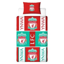 Image of Liverpool FC Single Duvet Set  Official Licensed Reversible Bedding