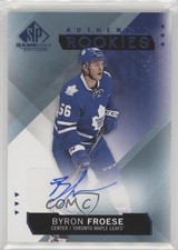 2015-16 SP Game-Used Authentic Rookies Blue Byron Froese #232 Auto t6r