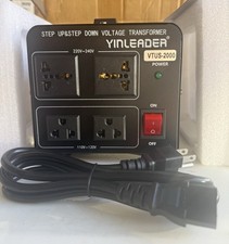 Yinleader 2000W Step Up Down Voltage Converter 110V/220V VTUS-2000