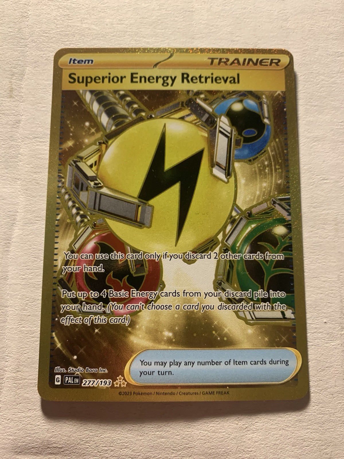 Superior Energy Retrieval 277/193 - Paldea Evolved - - Hyper Rare - NM Pokémon