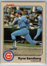 1983 Fleer - Ryne Sandberg #507 (RC) - HOF EX-MT *TEXCARDS*