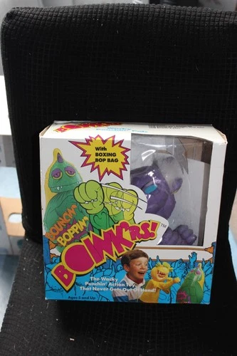VERY RARE VINTAGE 1987 BOINK'RS BOINKERS BOXING PUPPET ' PUNKLY PURPLE ' 2 MIB !