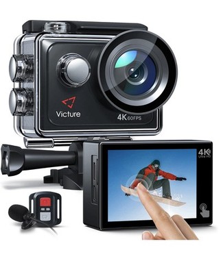 Victure AC920 4K/60FPS Action Camera with 8X Zoom, Touch Screen . R11