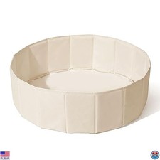 31" Beige Ball Pit Play Tent for Toddlers  Pets - Collapsible Playpen  Pool
