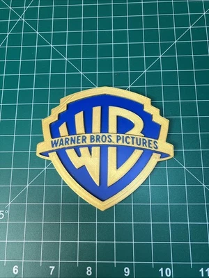 3D Printed Warner Bros Brothers Pictures Movie Sign Logo Display Fan Art Studio