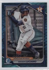 2024 Bowman Chrome Prospects Blue Reptilian Refractor 25/150 Waner Luciano 16mi