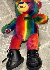 Build-A-Bear Crayola Crayon Is Teddy Rainbow 16" Soft Plush Bear W/ Boots 12/20