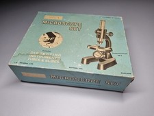Vintage 1960s Merit Microscope Set 150x J & L Randall Ltd - Original Box