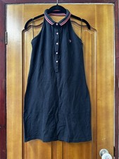 RARE Original Fred Perry Amy Winehouse Black & Pink  Halter Mini Dress UK14