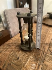 Antike Zinn Sanduhr HRE Zinn Engel Punze Sammlerstück Vintage