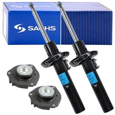 2x SACHS Stoßdämpfer + Domlager Vorne für ALHAMBRA SHARAN TIGUAN 5N VW SEAT