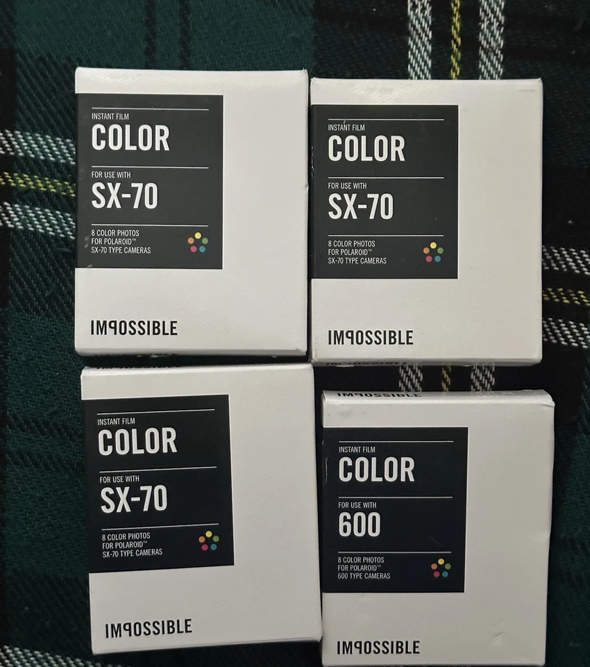 LOT of 12 Polaroid Impossible Film B&W COLOR SX-70 600 instant films TWELVE PACK - Image 3 of 4