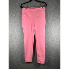 RLX Ralph Lauren Womens Pink Slim Golf Pants Side Zip Size 6 Stretch Performance