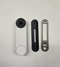 Google Nest Doorbell, Battery - Snow Pre-owned Tested Works Great Read Descripti