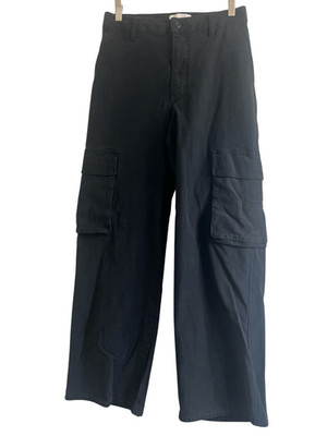 ARITZIA TNA NEW HIGHWAY CARGO BLACK SZ 4 PANTS