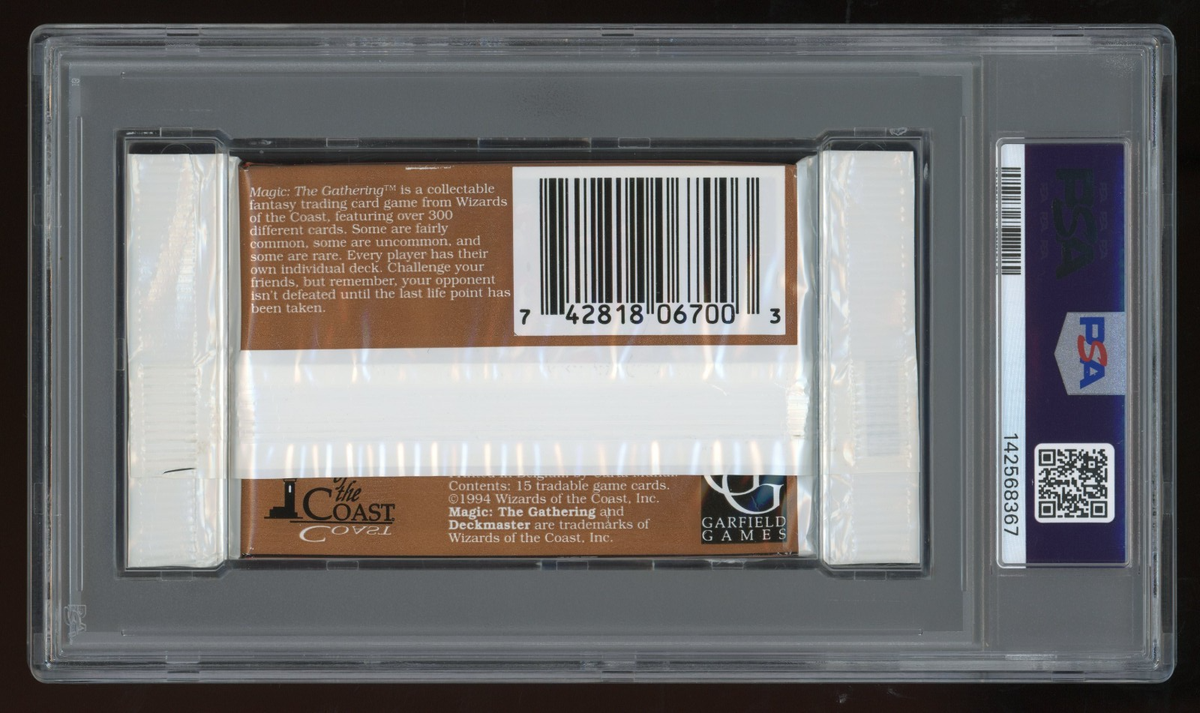 MTG Magic the Gathering Revised 3rd Booster Pack PSA 8 Gaming