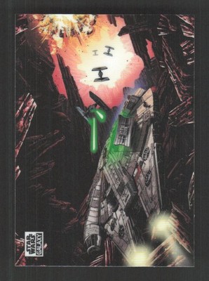 The Falcon on Crait 2025 Topps Chrome Star Wars Galaxy #97