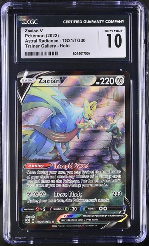 Zacian V graded CGC 10 for sale on eBay