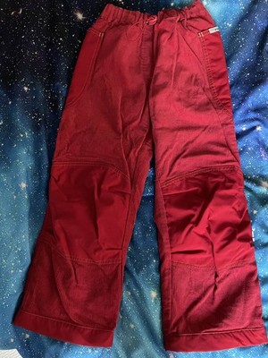 Finkid KUU Cordhose/Outdoorhose Größe 122/128 rot   gebraucht, sehr gut