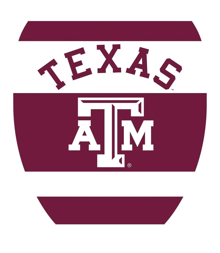 Officially Licensed NCAA-Texas A&M Aggies- Toilet Tattoos, Elongated - Image 4 of 4