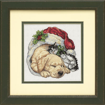 Dimensions Gold Petite: Counted Cross Stitch: Christmas Morning Pets