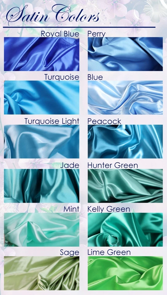 52 colors Silky Bridal Satin Fabric by the yard 60" Wide - Image 2 of 4