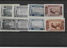 CORPO POLACCO 1945 "Vittorie polacche in Italia" doppia serie MNH