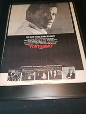 Robert Goulet Fortissimo Rare Original Promo Poster.Ad Framed!