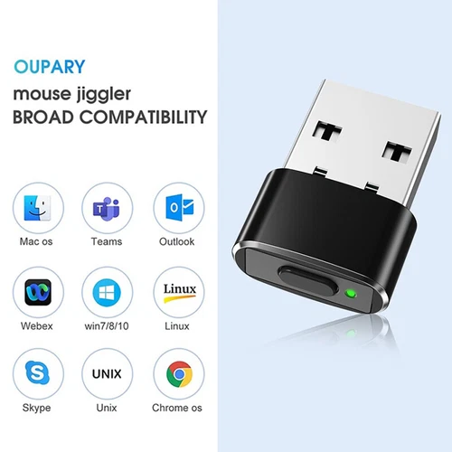 USB Mouse Jiggler Undetectable Mouse Mover with Separate Mode and ON/OFF Buttons