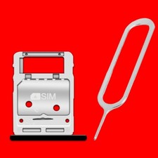 SIM and MicroSD Card Tray Slot Holder f Samsung Galaxy Tab S7 FE 5G 12.4" T738U