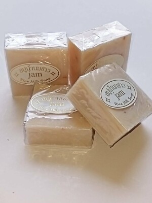 4xJAM Rice Milk Soap Collagen Vitamin Skin Whitening Acne Pore Removal Moisturiz
