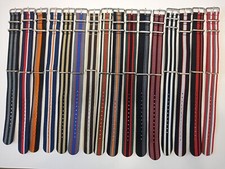 CINTURINO IN NYLON NATO COMODO E RESISTENTE  DIVERSI COLORI E MISURE  18 - 20 mm