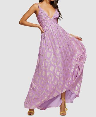 Ramy Brook Women's Toby Metallic Gown - Lilac Metallic Jacquard - Size 14 Ramy Brook Women's Toby Metallic Gown - Lilac Metallic Jacquard - Size 14