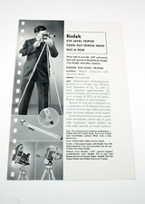 U202522 Kodak Eye-Level Tripod Leaflet Ad Brochure Guide Manual 1947