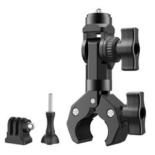 1/4" Screw Gear Bike Motorcycle Handlebar Clamp Mount for GoPro Insta360 DJI