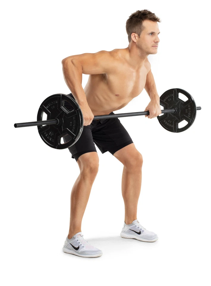 ¡Barba sólida Weider! Barra de levantamiento de pesas estándar recta de 6 pies 72 pulgadas negra Foto 4 de 4