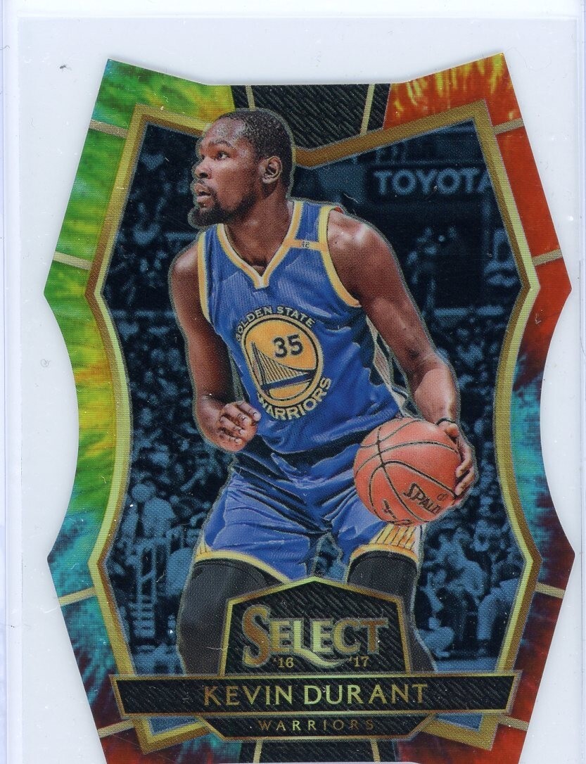 2016-17 Panini Select Basketball Diecut Tie-Dye Prizm #116 Kevin Durant 2 of 25